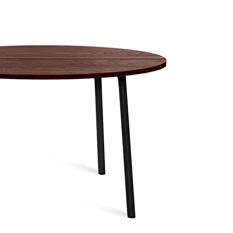 Emeco Black Powder Coated Run Round Table, Wood by Sam Hecht & Kim Colin