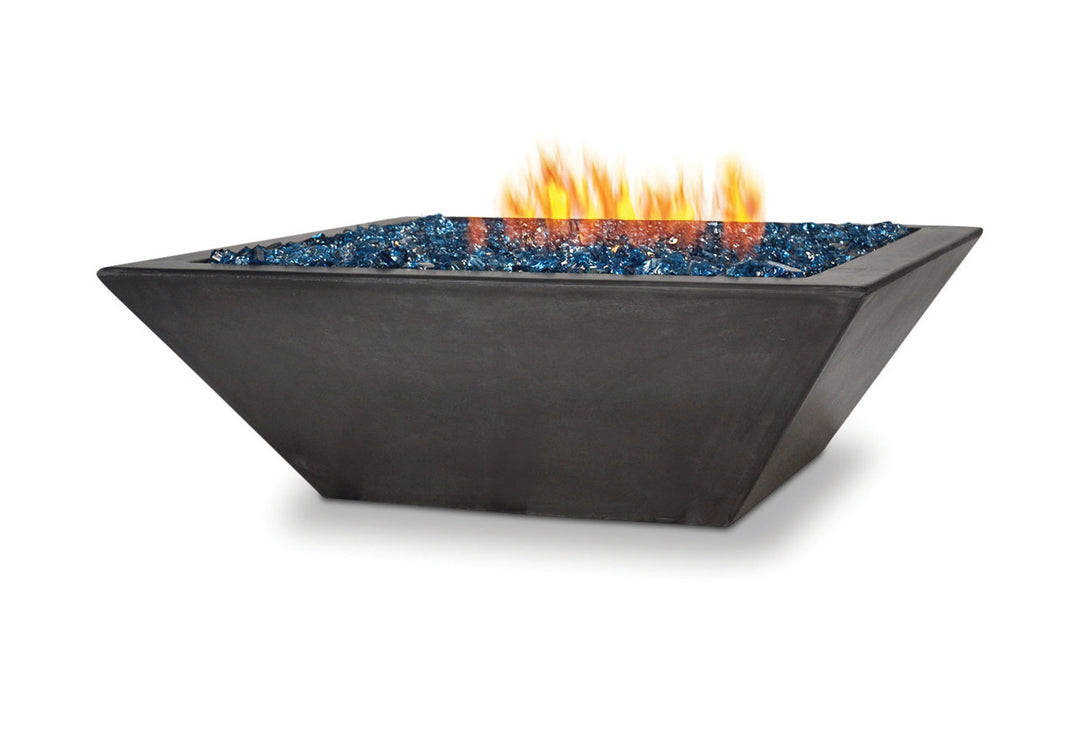 Geo Square Fire Bowl – Modern Outdoor Fire Feature with Bold Geometric Design