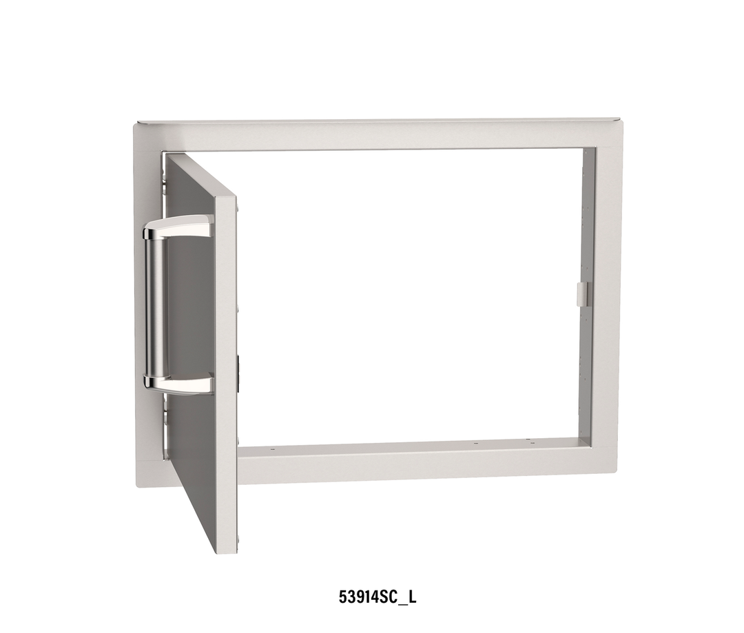 Fire Magic 53917 Stainless Steel Flush-Mounted Single Access Door – Left or Right Hinge, Locking or Non-Locking