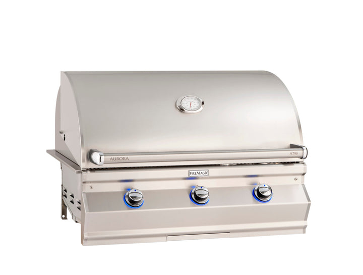 Fire Magic - 35” x 115” Contemporary Pre-Fab Grill Island Bundle with Refrigerator Cut-out - Custom BBQ Island