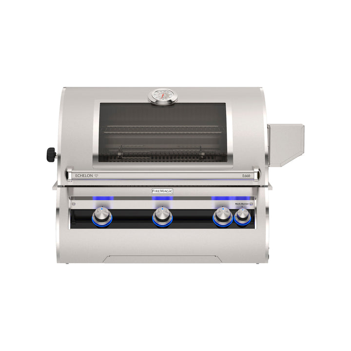 Fire Magic - 30" Echelon Diamond E660i Built-In Grills with Analog Thermometer