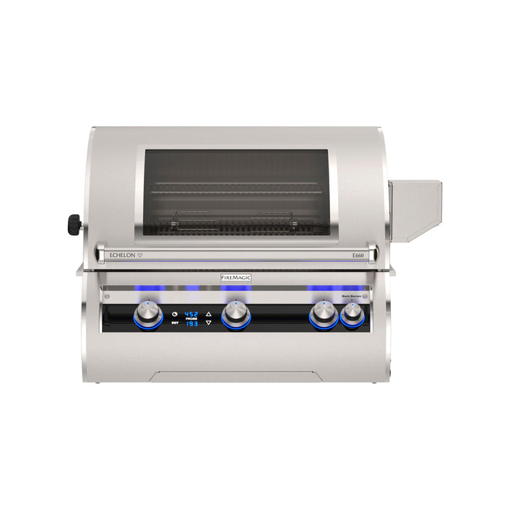 Fire Magic - 30" Echelon Diamond E660i Built-In Grills with Digital Thermometer
