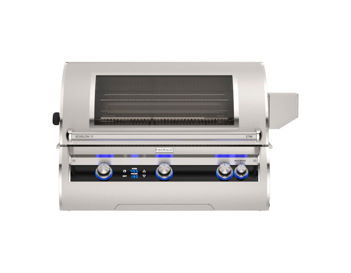 Fire Magic - 35” x 115” Contemporary Pre-Fab Grill Island Bundle with Double Drawer Cut-out - Custom BBQ Island
