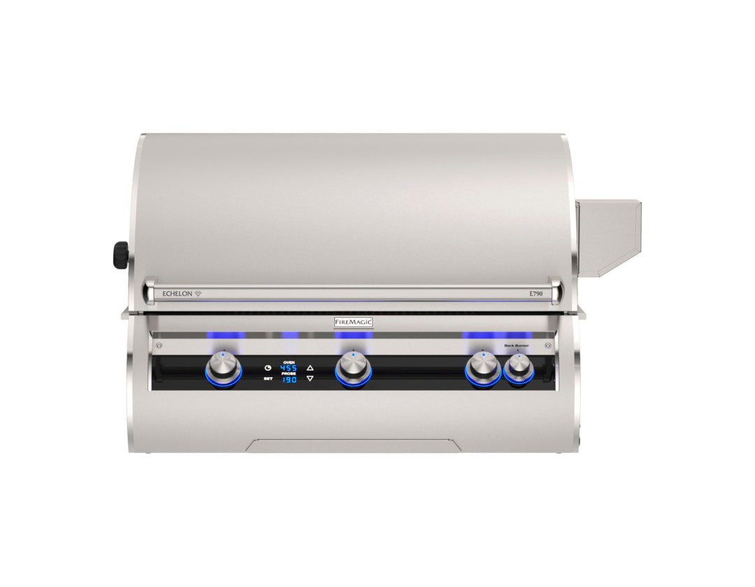 Fire Magic - 35” x 115” Contemporary Pre-Fab Grill Island Bundle with Double Drawer Cut-out - Custom BBQ Island