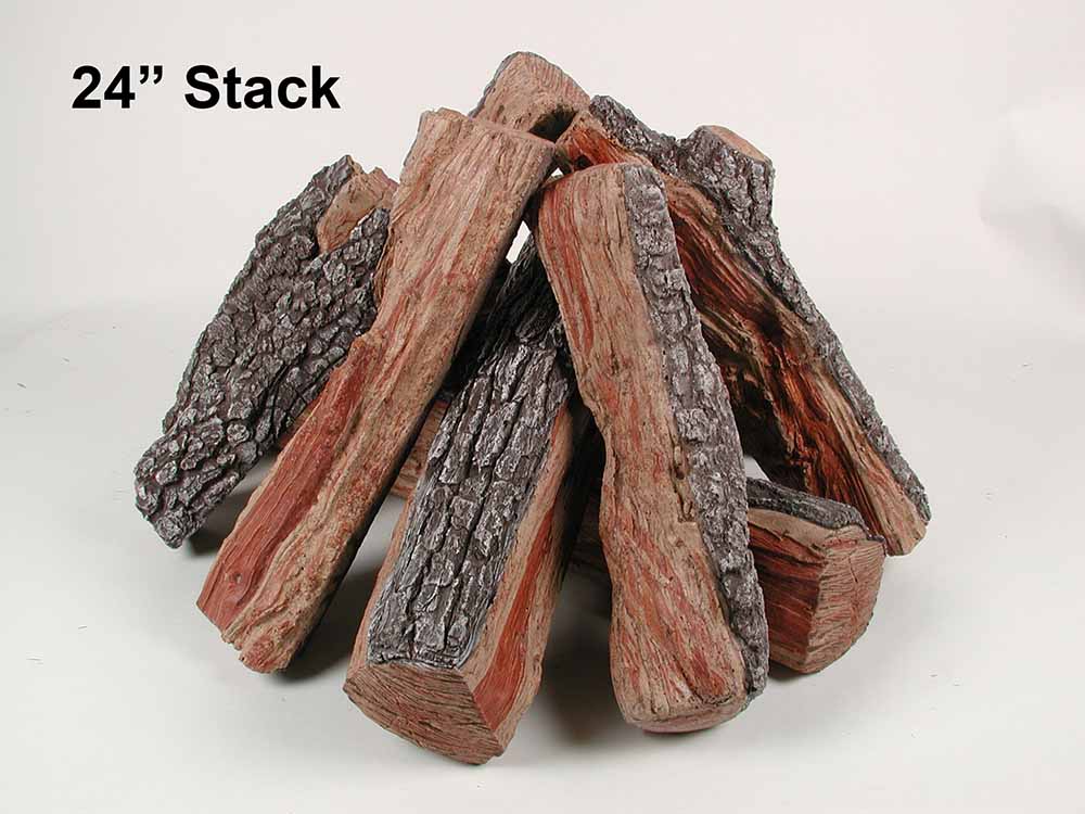 Rasmussen - Fire Pit Bark/Split  Small  Log Stacks