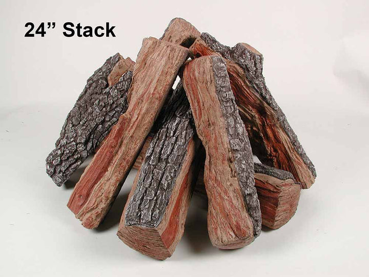 Rasmussen - Fire Pit Bark/Split  Small  Log Stacks