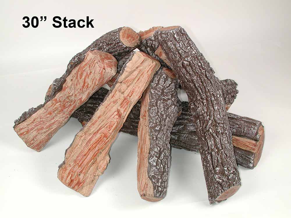 Rasmussen - Fire Pit Bark/Split  Small  Log Stacks