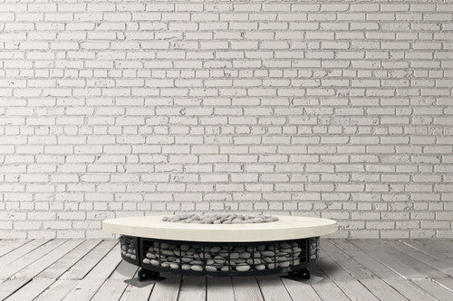Fuego 54" Round Fire Table with PH Ignite Electronic Ignition – Handcrafted Patina Finish (Propane or Natural Gas)
