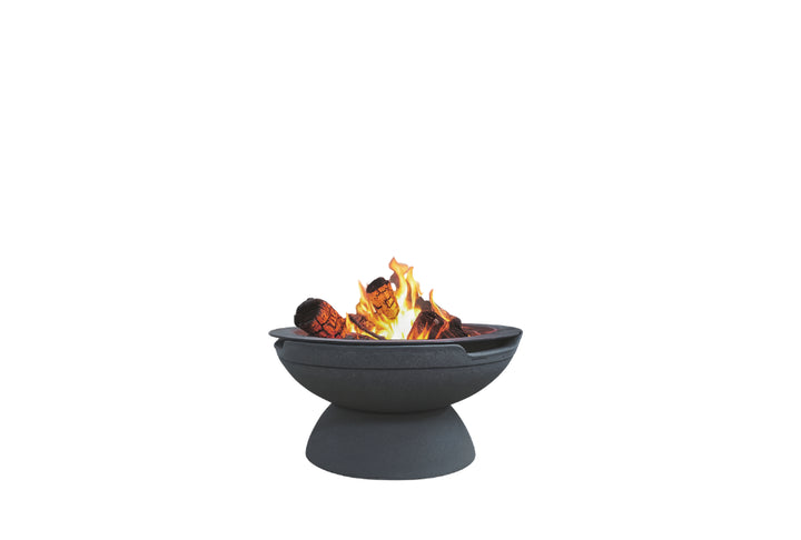 Falò Fire Bowl – 21" Hand-Crafted Concrete Wood Burning Fire Pit (Portable, Outdoor Patio & Backyard Use)
