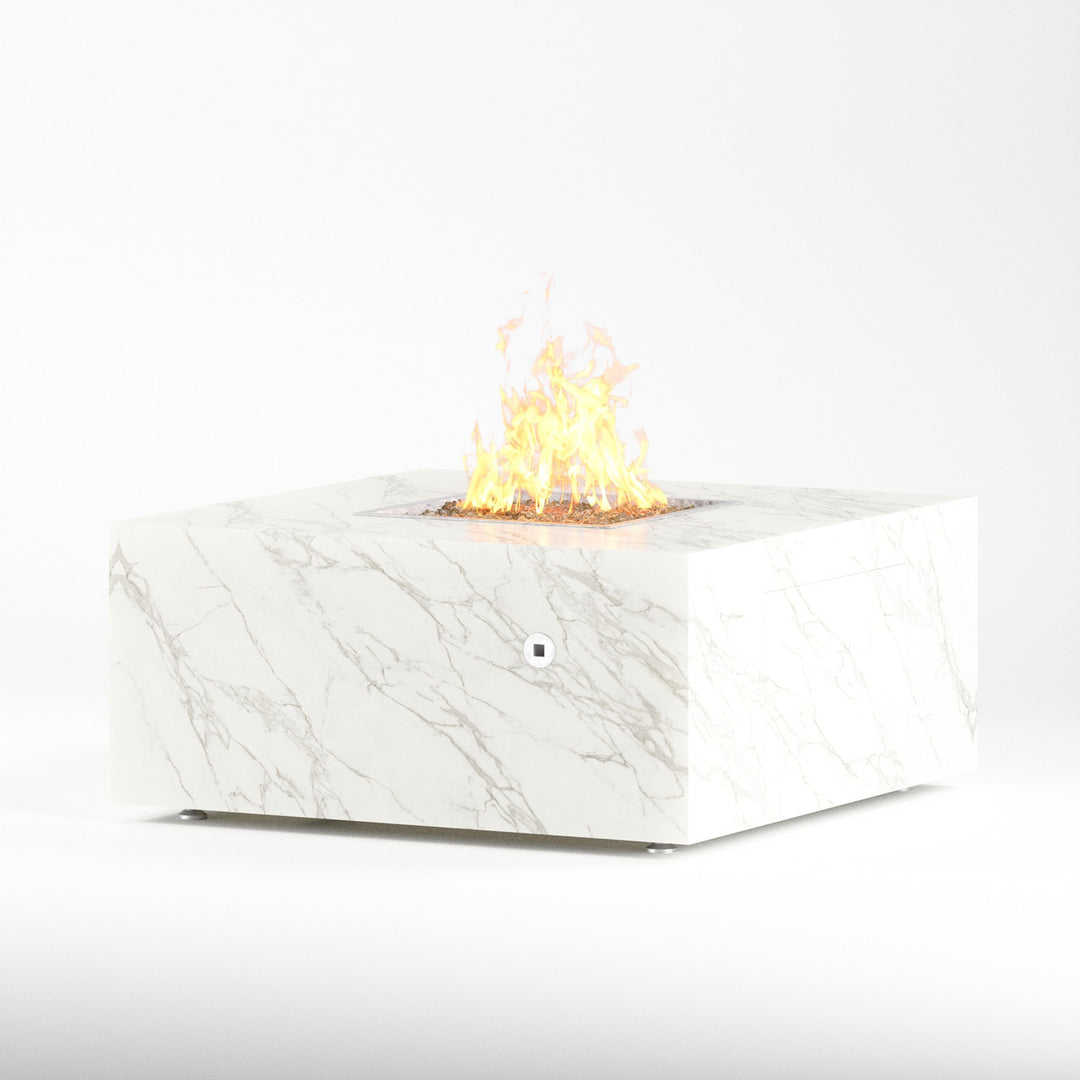 COOKE Famosa Fire Pit Table 40" x 40" x 18" - Stone Top