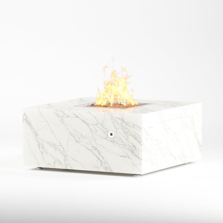 COOKE Famosa Fire Pit Table 40" x 40" x 18" - Stone Top