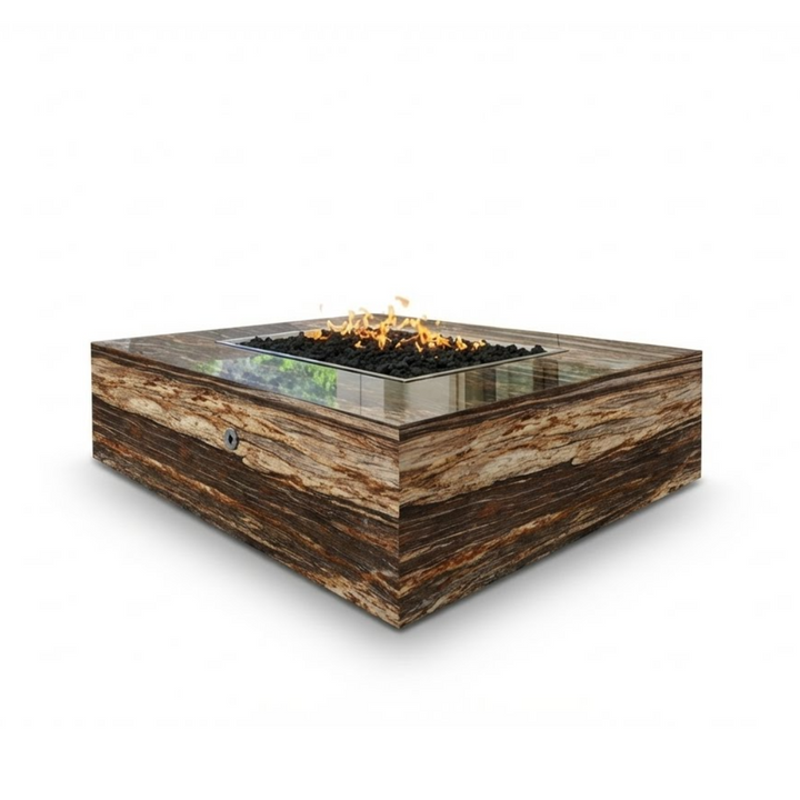 COOKE Famosa Fire Pit Table 60" x 72" x 18" - Stone Top