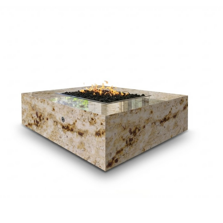COOKE Famosa Fire Pit Table 60" x 72" x 18" - Stone Top