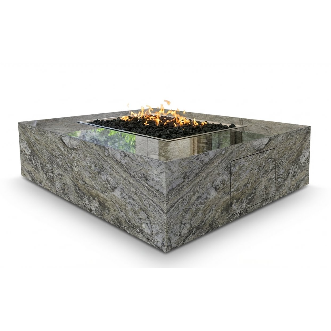 COOKE Famosa Fire Pit Table 60" x 72" x 18" - Stone Top