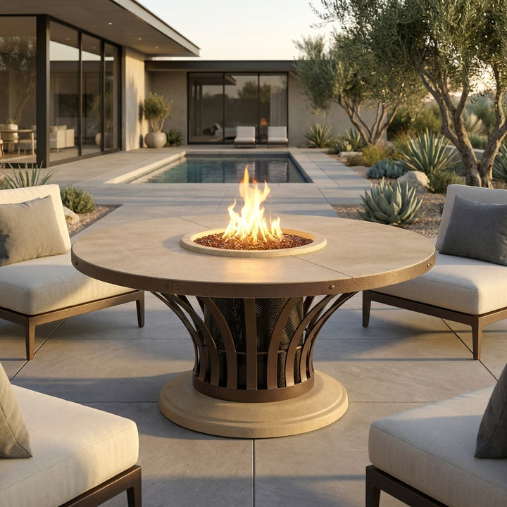 American Fyre Designs - Fiesta - Chat Height Firetable