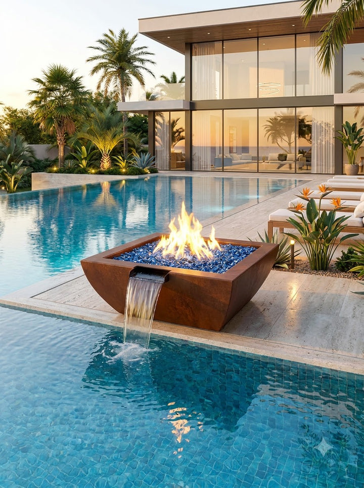 Legacy Square Fire Water Bowl