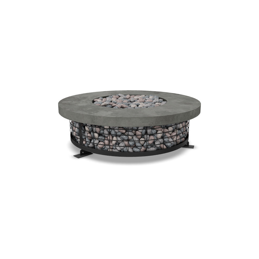 Fuego 54" Round Fire Table with PH Ignite Electronic Ignition – Handcrafted Patina Finish (Propane or Natural Gas)