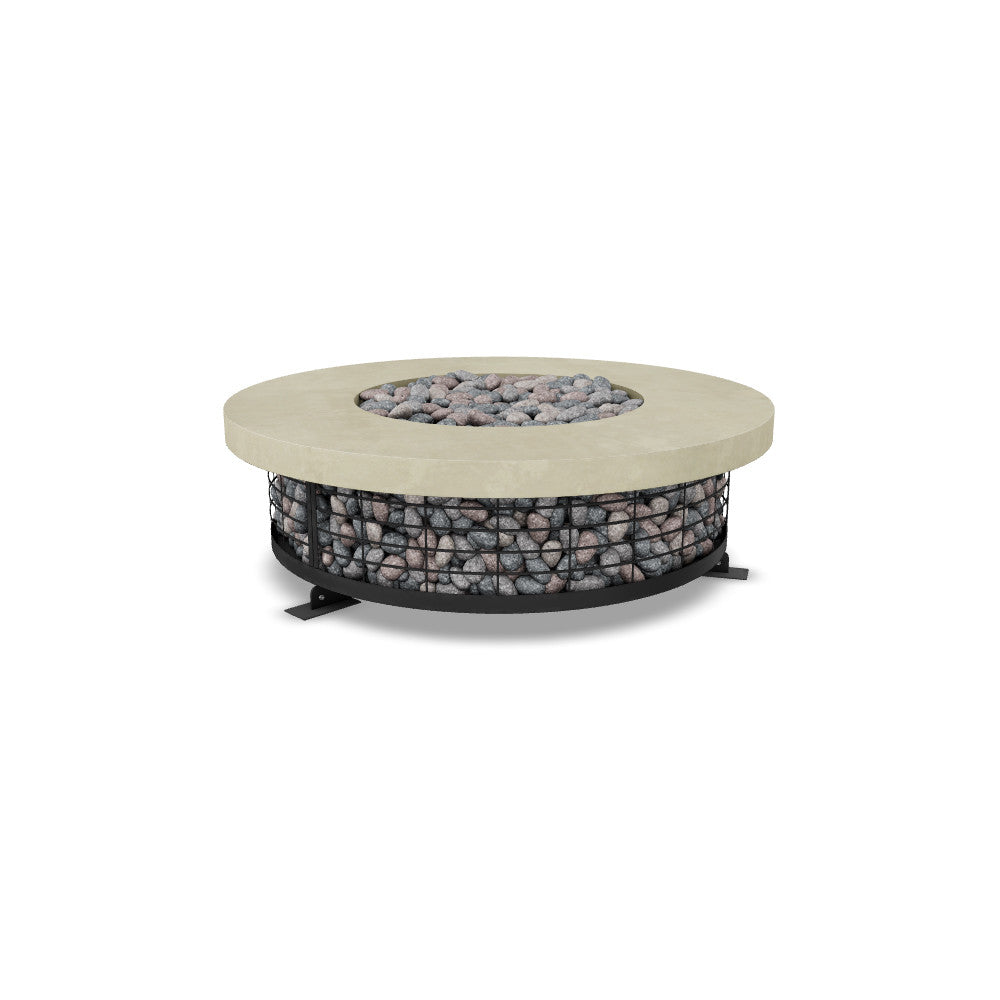 Fuego 54" Round Fire Table with PH Ignite Electronic Ignition – Handcrafted Patina Finish (Propane or Natural Gas)