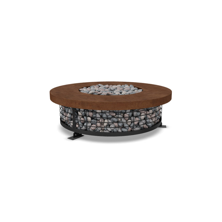 Fuego 54" Round Fire Table with PH Ignite Electronic Ignition – Handcrafted Patina Finish (Propane or Natural Gas)