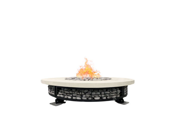 Fuego 54" Round Fire Table with PH Ignite Electronic Ignition – Handcrafted Patina Finish (Propane or Natural Gas)