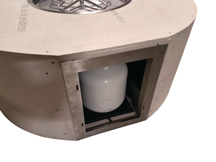 HPC 54" Square Ready-to-Finish Fire Pit Enclosure - Small Tank Series Match Lit or Flame-Sensing Ignition (Standard or Torpedo Burner)
