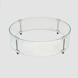Round Glass Wind Guard - 24.5"