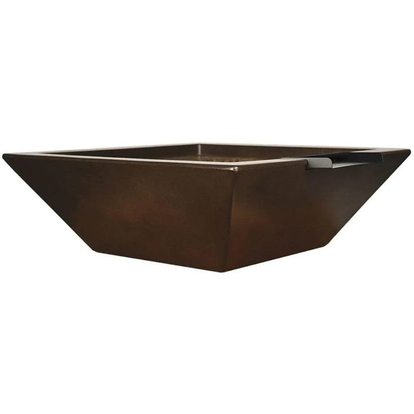 Geo Square Water Bowl 36X12 in GFRC Concrete by Archpot