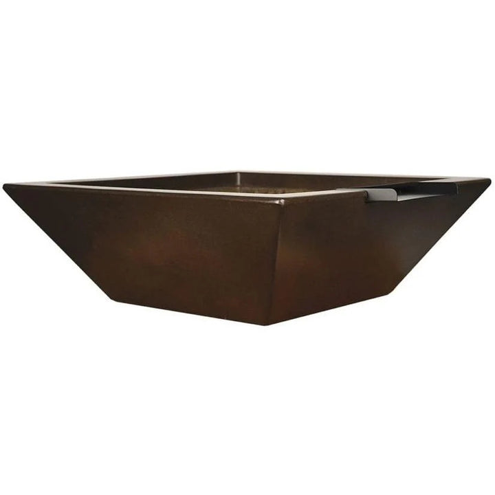 Geo Square Water Bowl in 42X17 GFRC Concrete by Archpot