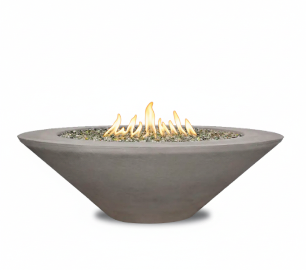 Geo Round Fire Table in  GFRC Concrete by Archpot