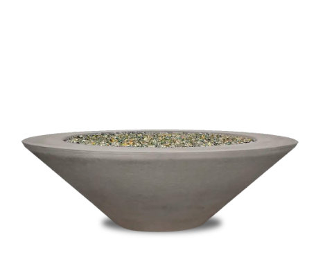 Geo Round Fire Table in  GFRC Concrete by Archpot