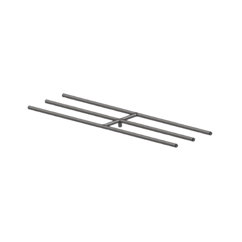 18"x11" Double Stainless Steel H-Shaped Burner for Fire Pits