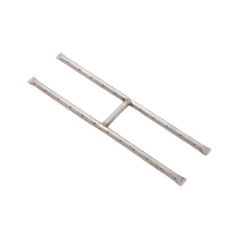 12"x6" Stainless Steel H-Shaped Burner for Fire Pits