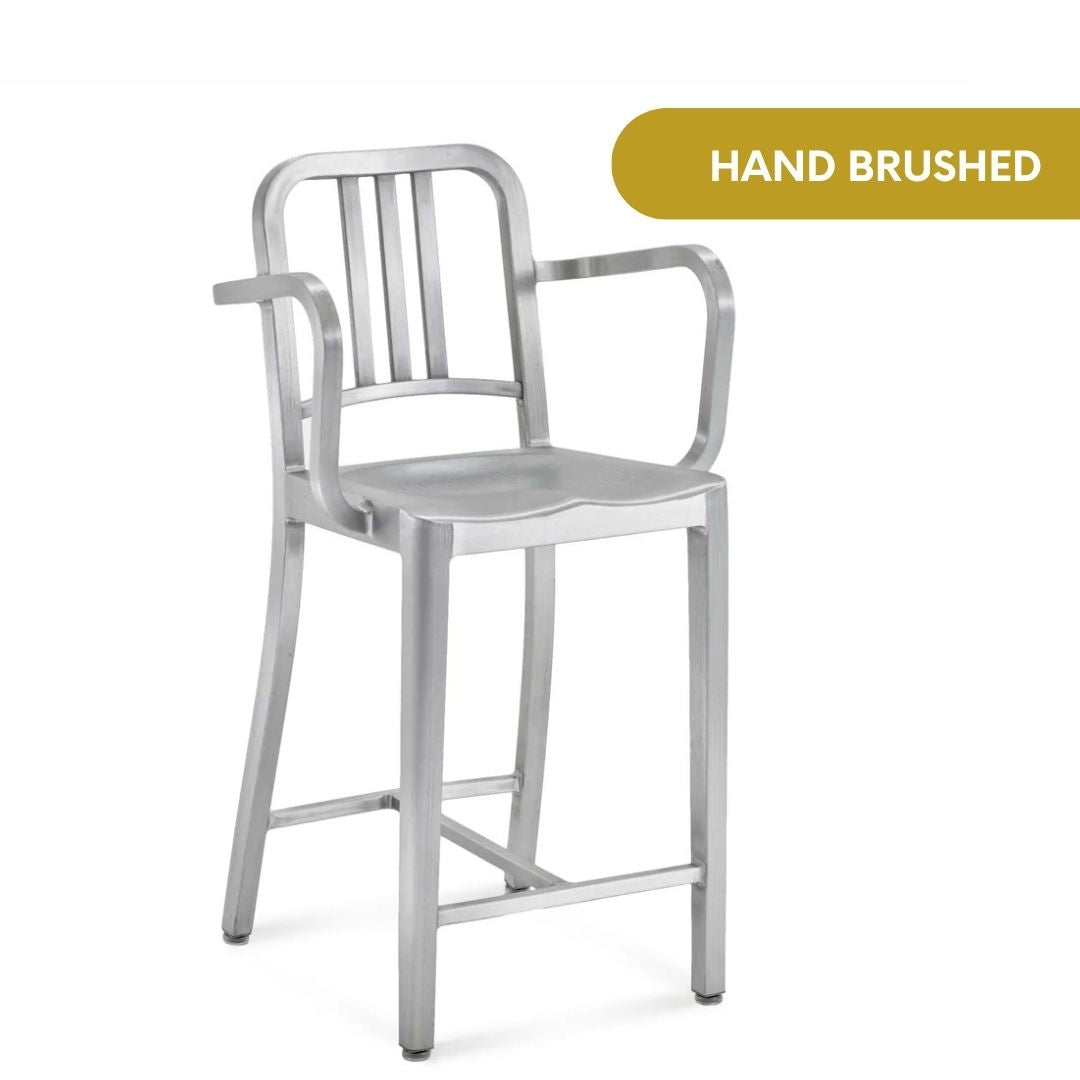 Emeco 1006 Navy Stool with Arms®
