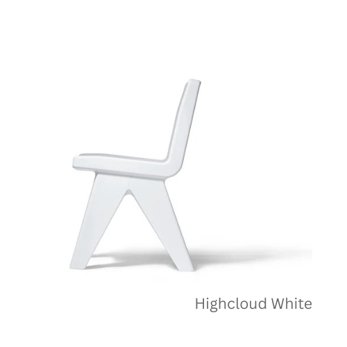 Fresco Dining Chair - Modern Outdoor Dining Chair in Marine-Grade Polyethylene for Patio, Deck & Garden