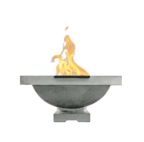 Ibiza Fire Bowl – 31" Pedestal Concrete Outdoor Fire Pit (65,000 BTUs, Natural Gas or Propane)