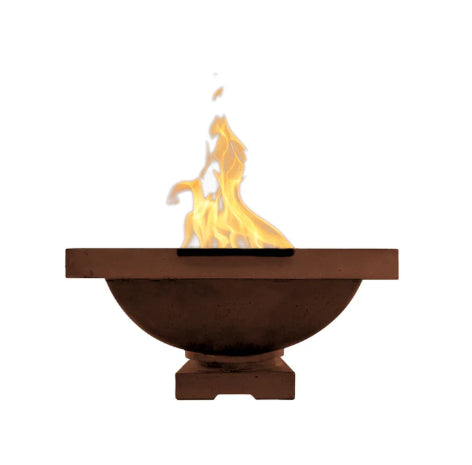 Ibiza Fire Bowl – 31" Pedestal Concrete Outdoor Fire Pit (65,000 BTUs, Natural Gas or Propane)