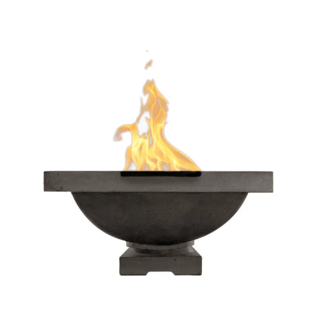 Ibiza Water Bowl – 31" Pedestal Concrete Outdoor Water Feature with 11" Scupper