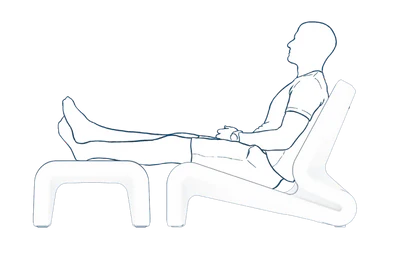 Line Lounge Chair – Modern In-Pool Lounge Chair for Baja & Sun Shelves with Optional Line Ottoman