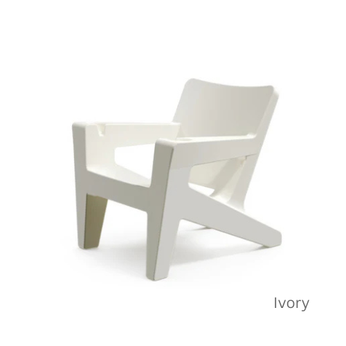 Bask Lounge Chair – Modern Resin Adirondack In-Pool Ledge Chair for Tanning Ledges, Baja Shelves & Outdoor Lounging