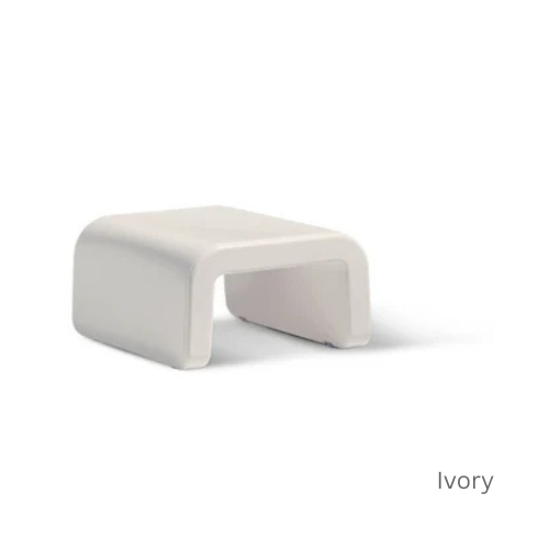 Line Ottoman - Modern Outdoor Ottoman or Side Table for Pool Ledges, Patios & Baja Shelves