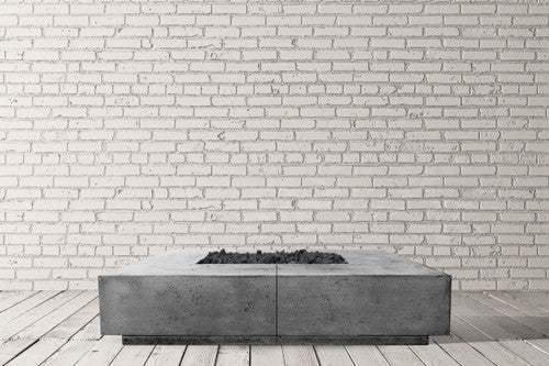 Largo 72" Extra Large Square Fire Table – Handcrafted Patina Finish (Propane or Natural Gas)