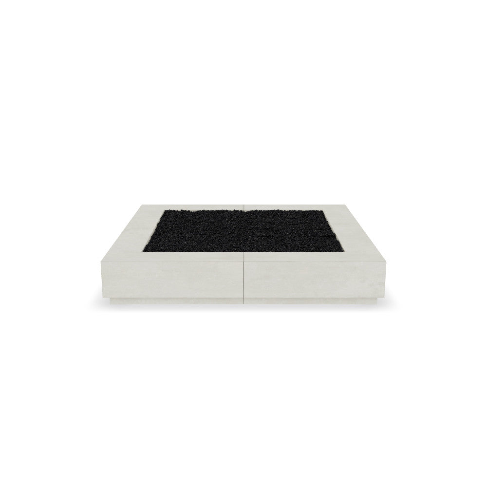 Largo 72" Extra Large Square Fire Table – Handcrafted Patina Finish (Propane or Natural Gas)