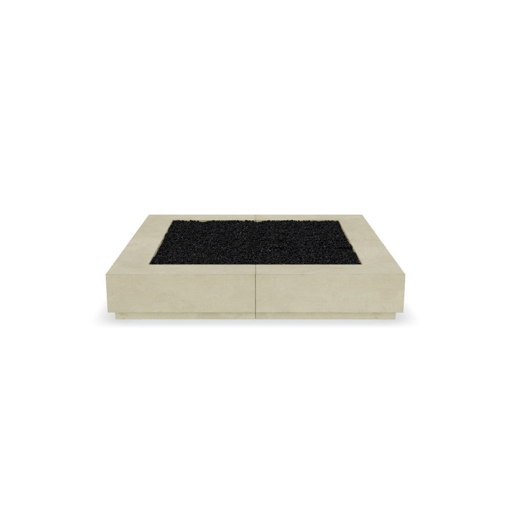 Largo 72" Extra Large Square Fire Table – Handcrafted Patina Finish (Propane or Natural Gas)
