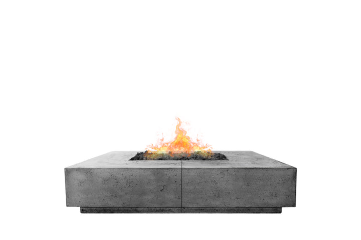 Largo 72" Extra Large Square Fire Table – Handcrafted Patina Finish (Propane or Natural Gas)