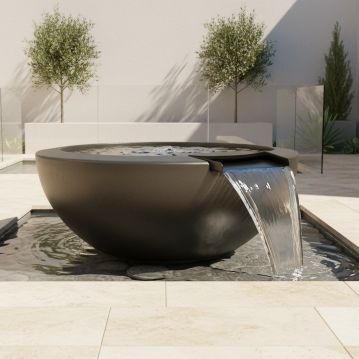 Legacy Round Water Bowl 30X12 in GFRC Concrete by Archpot