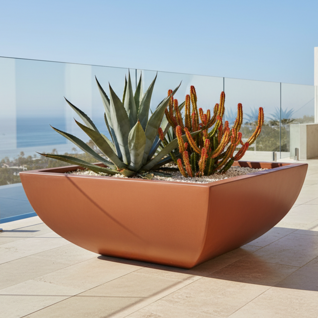 Legacy Square Low Bowl Planter 42X18