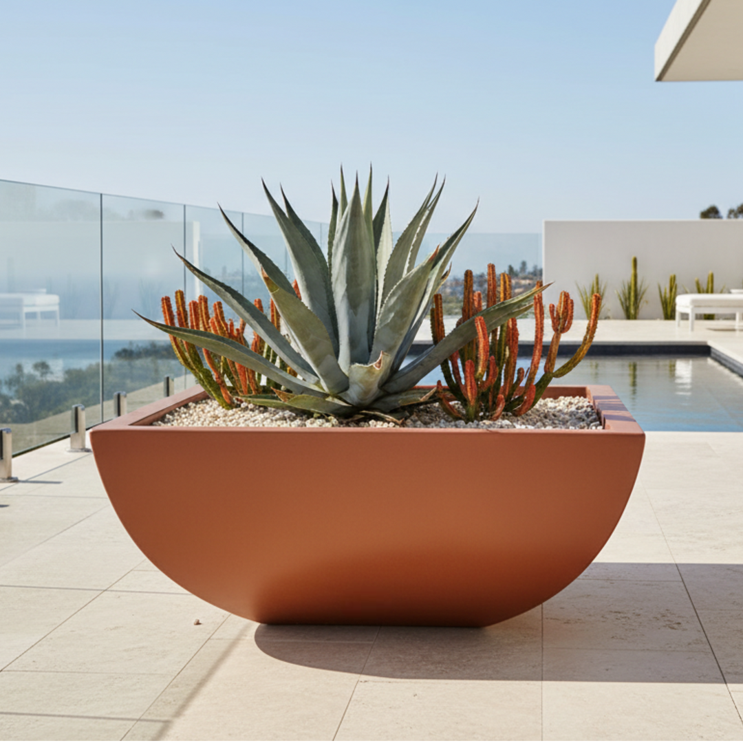 Legacy Square Low Bowl Planter 42X18