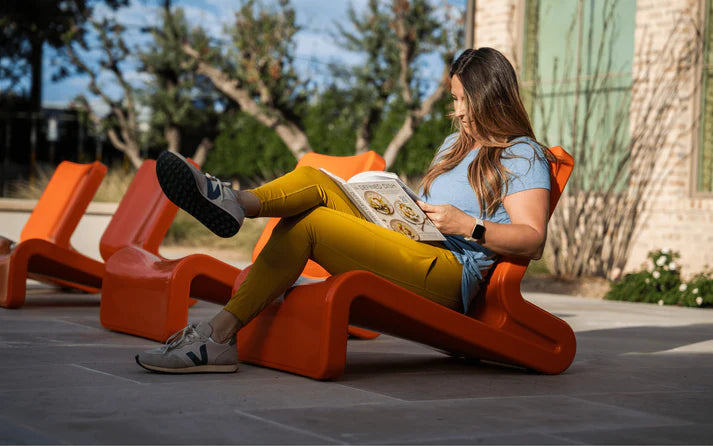 Line Lounge Chair – Modern In-Pool Lounge Chair for Baja & Sun Shelves with Optional Line Ottoman