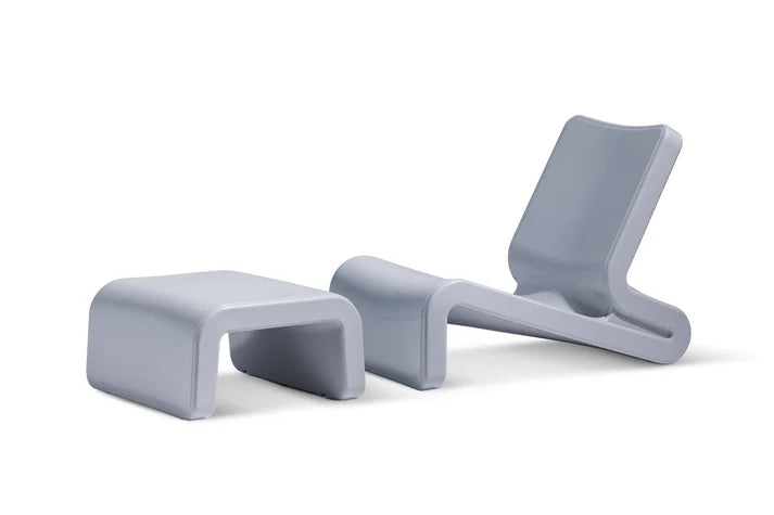 Line Lounge Chair – Modern In-Pool Lounge Chair for Baja & Sun Shelves with Optional Line Ottoman