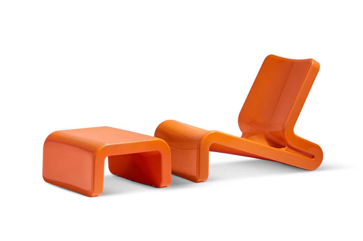 Line Lounge Chair – Modern In-Pool Lounge Chair for Baja & Sun Shelves with Optional Line Ottoman